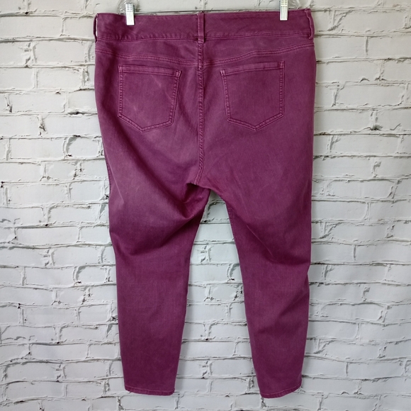 🔥SOLD🔥 TORRID Womens Purple Jean Leggings Leggings 20 R - Picture 4 of 9